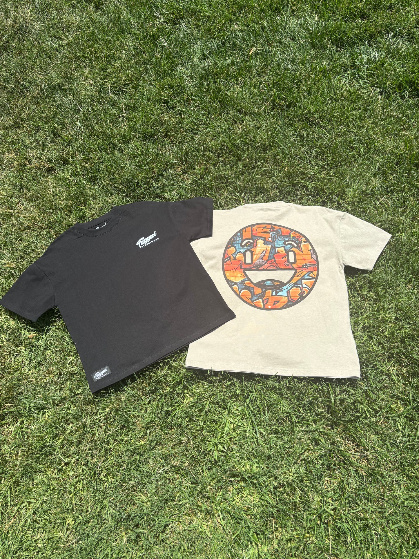 Kids oversized happy face T-Shirt