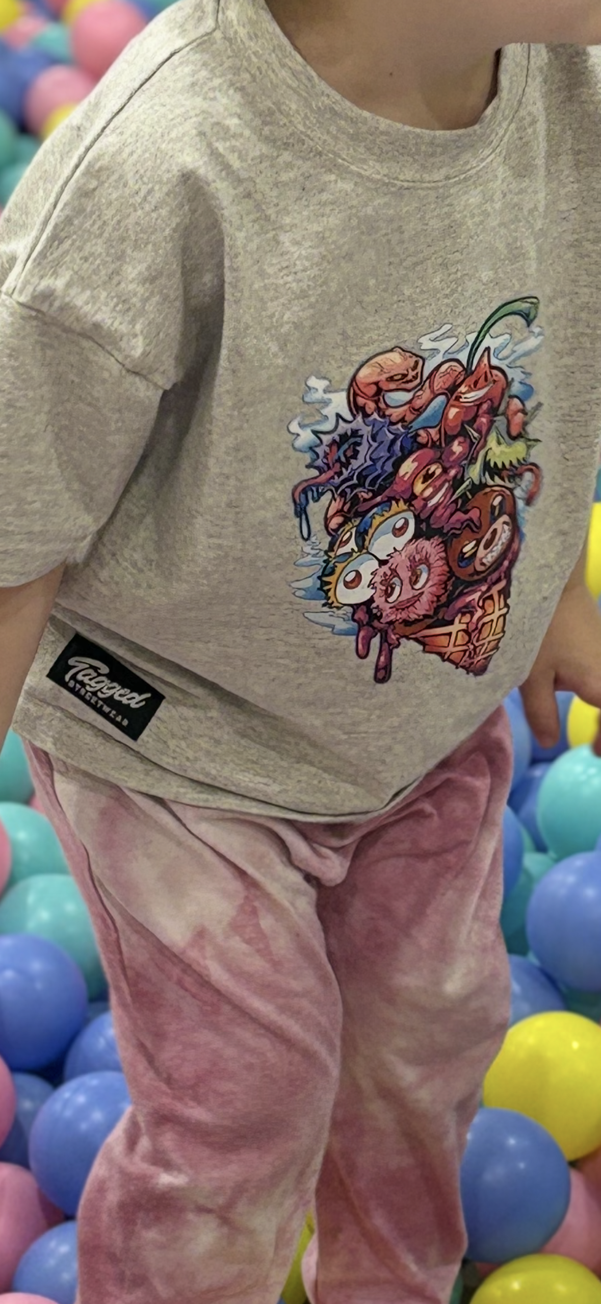 Kids Monster ice-cream Graphic Tee