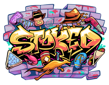 Kids Stoked Aussie Graphic Tee