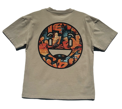 Kids oversized happy face T-Shirt